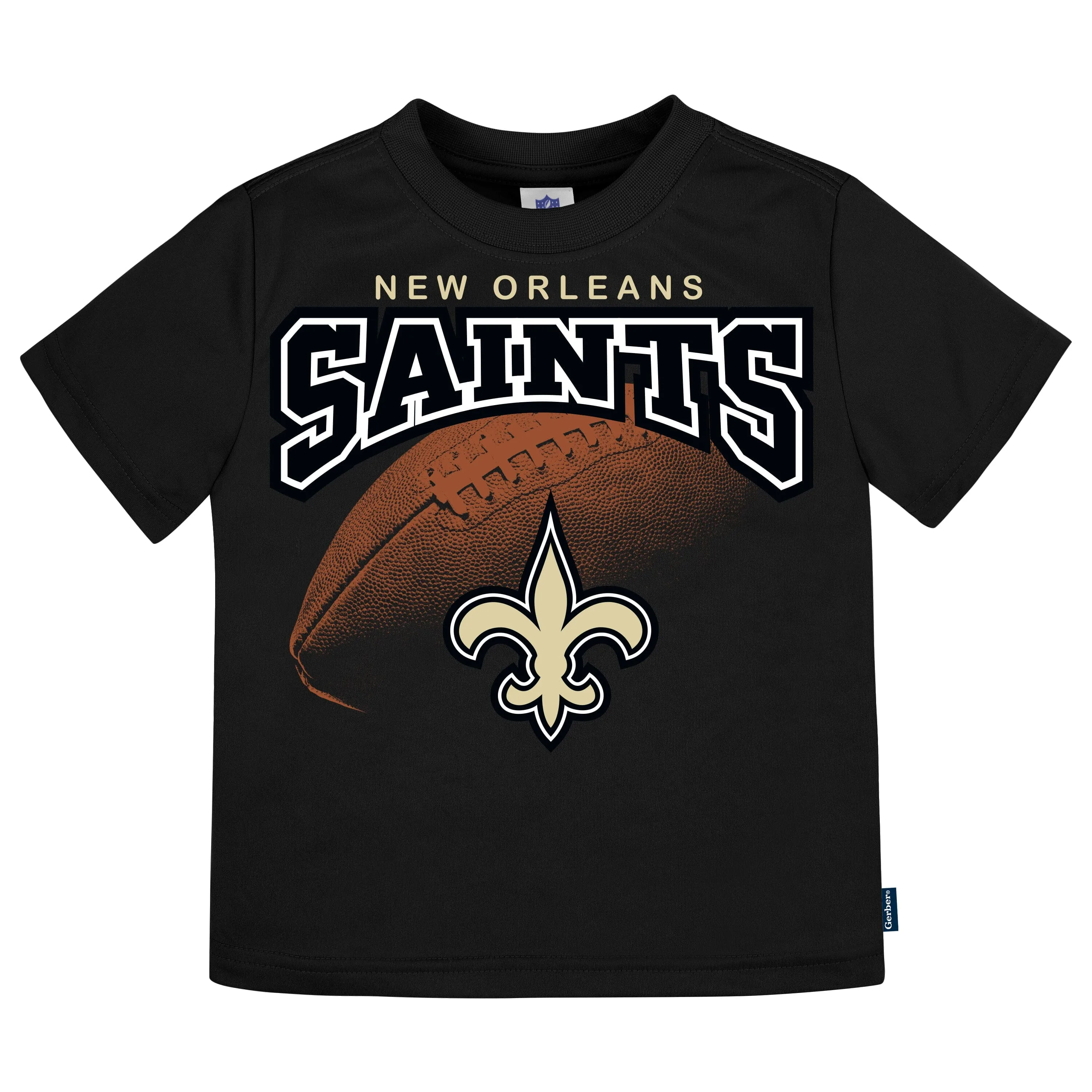 3-Pack Baby & Toddler Boys Saints Short Sleeve Shirts