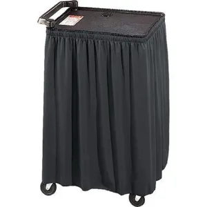 38" x 66" Poly Premier AV Cart Skirt