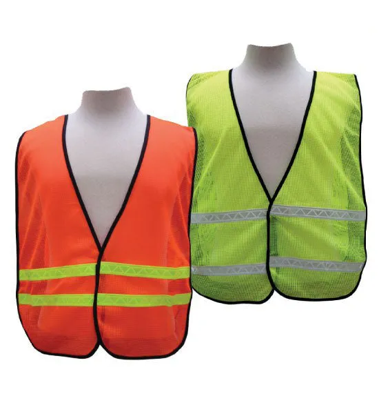 3A Safety All-Purpose Mesh Safety Vest 1" Horizontal Stripe