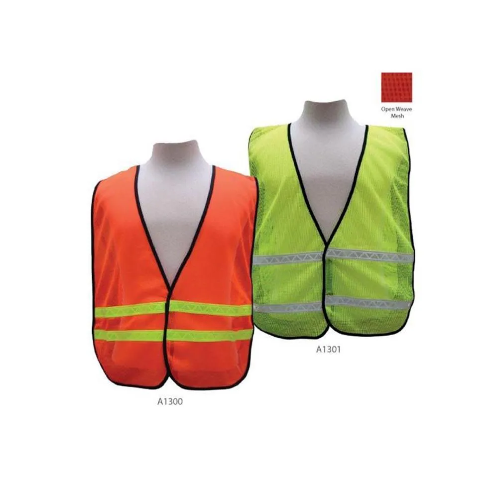 3A Safety All-Purpose Mesh Safety Vest 1" Horizontal Stripe