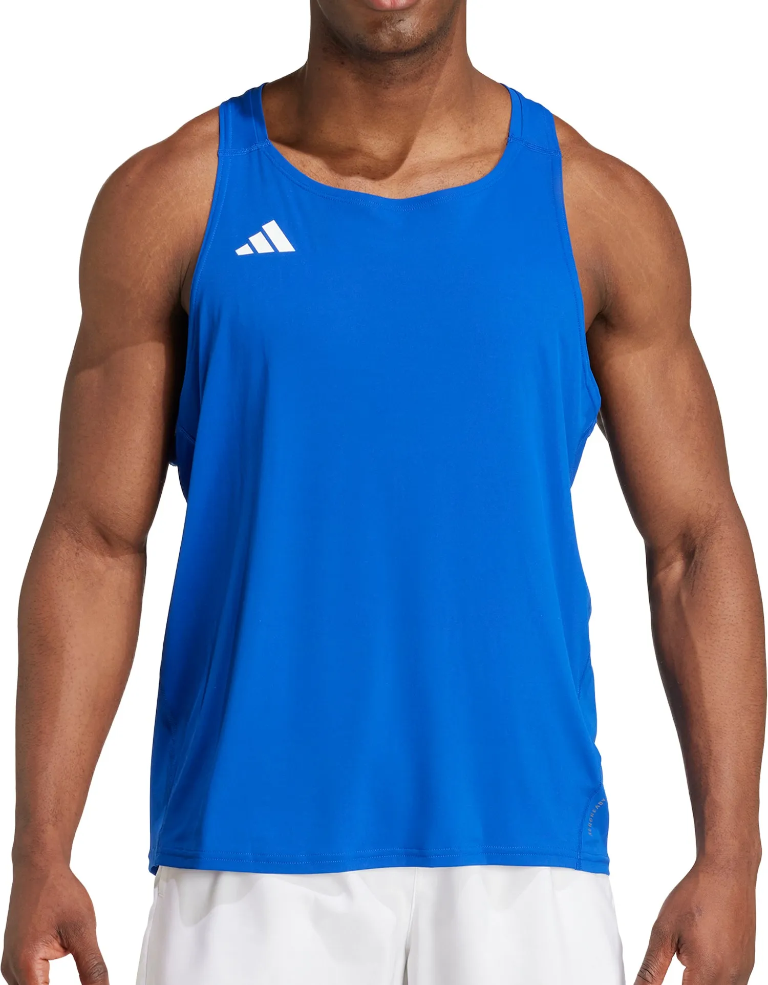 adidas Adizero Essentials Mens Running Vest - Blue