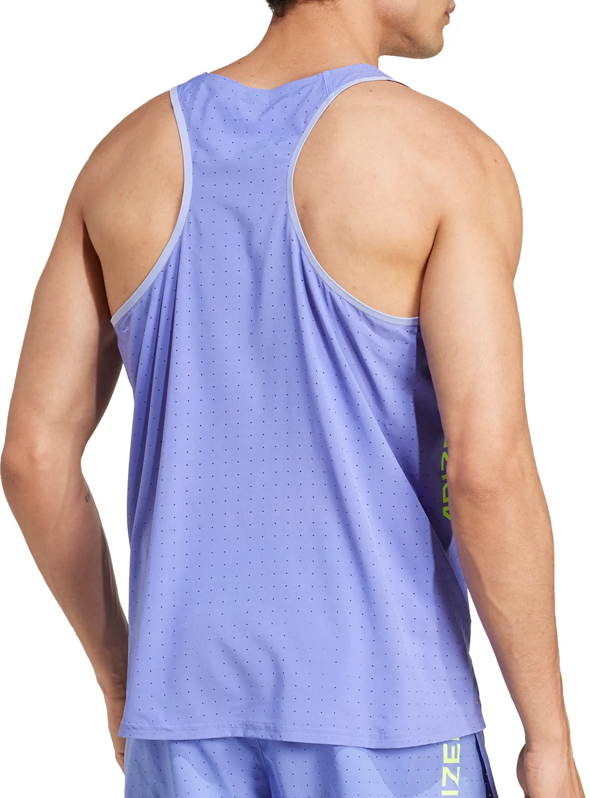 adidas Adizero Mens Running Vest - Blue