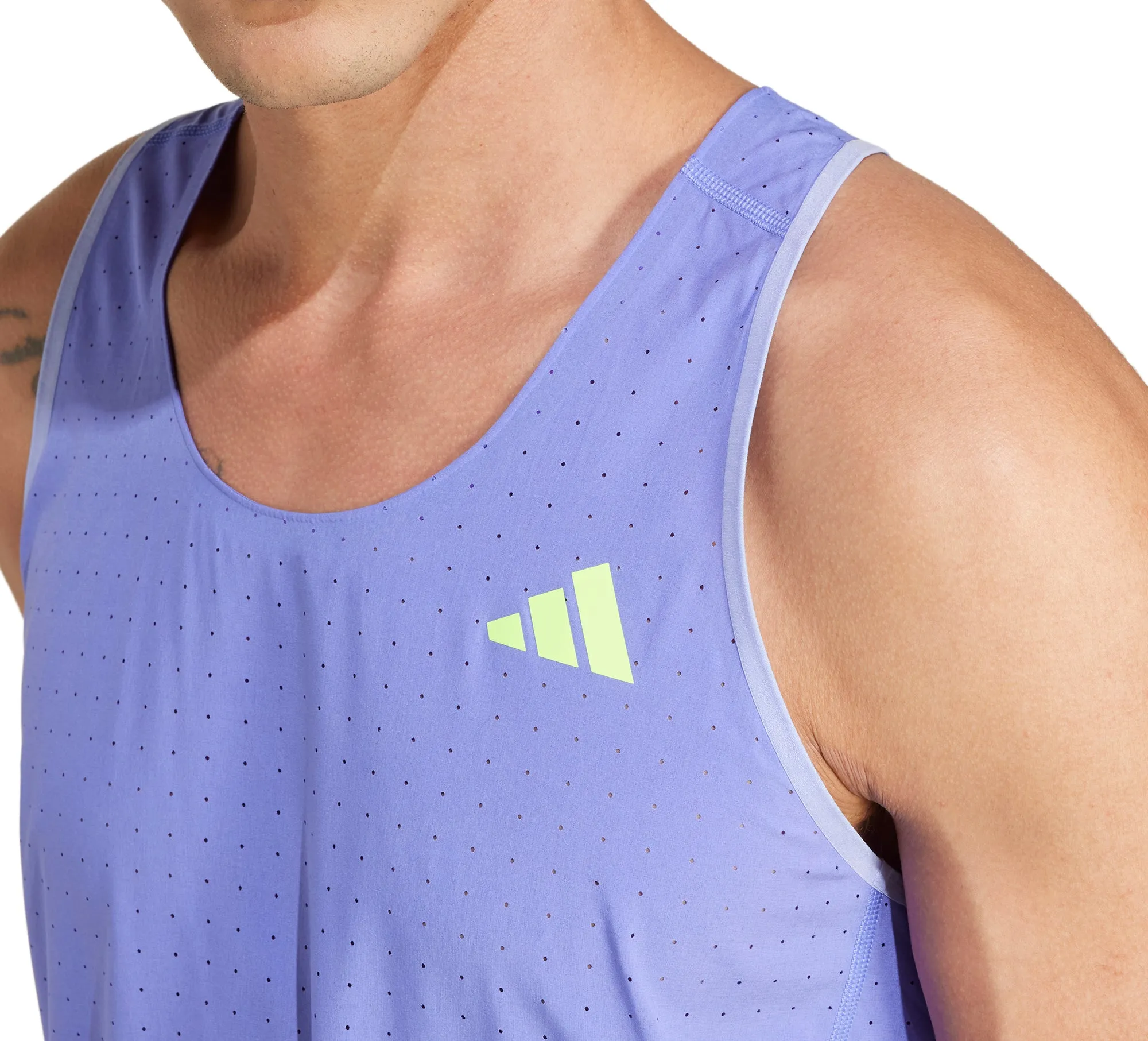 adidas Adizero Mens Running Vest - Blue