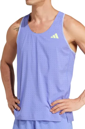 adidas Adizero Mens Running Vest - Blue