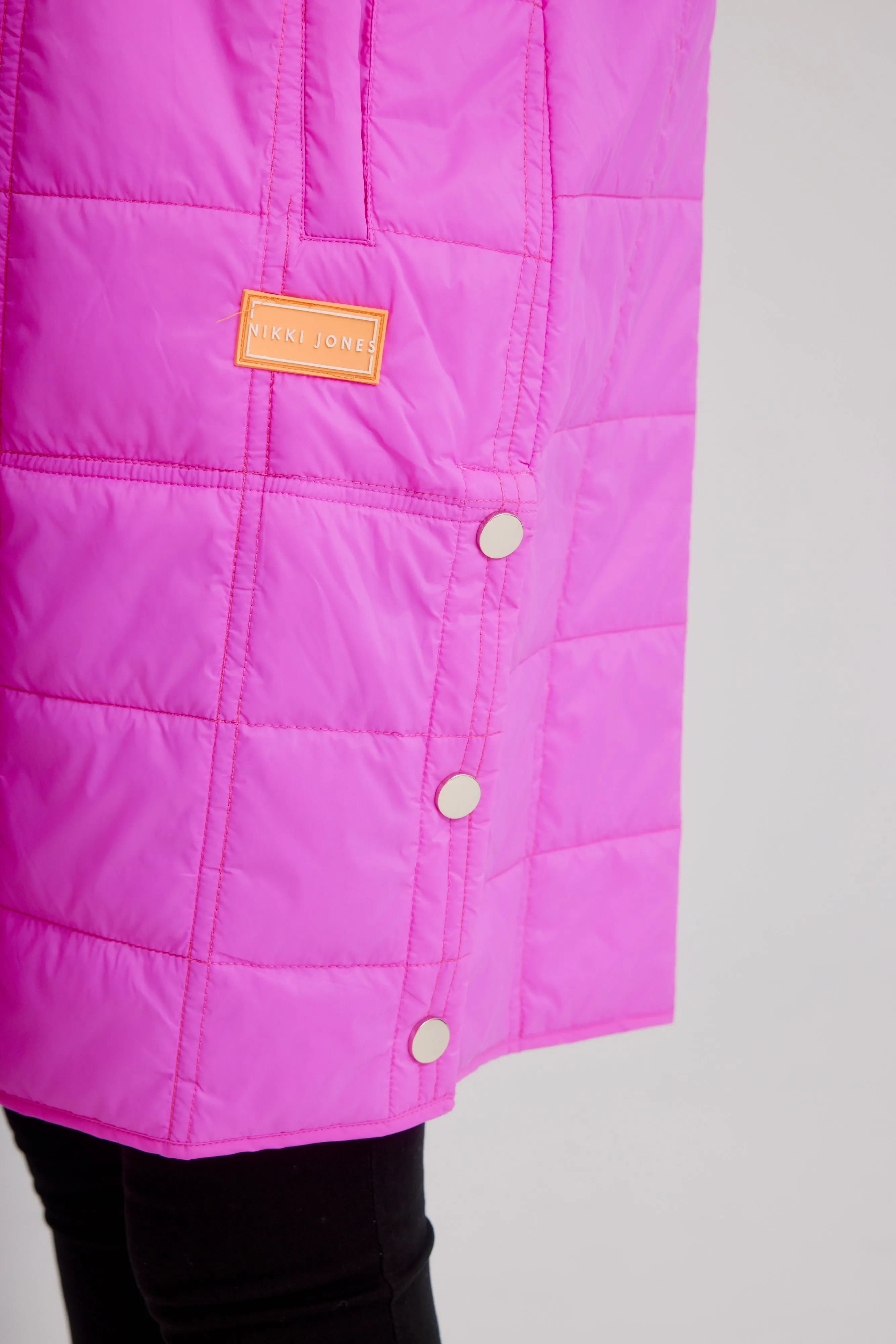 Anorak Super Light Puffer Coat W/ Contrast Zipper & Cuffs