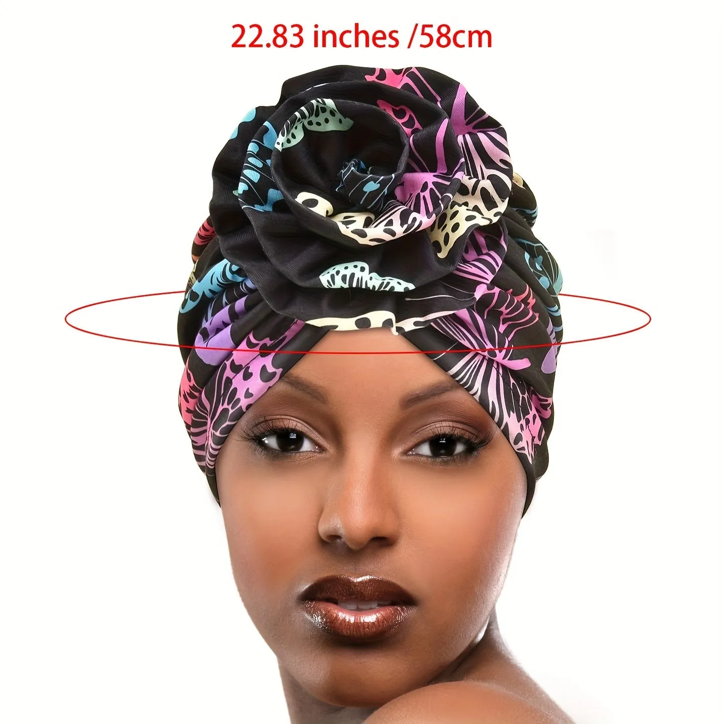 Bohemian Turban Colors, Soft Polyester Fabric  Headwrap