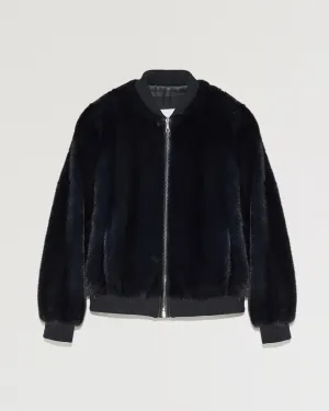 Bombers short mink fur jacket