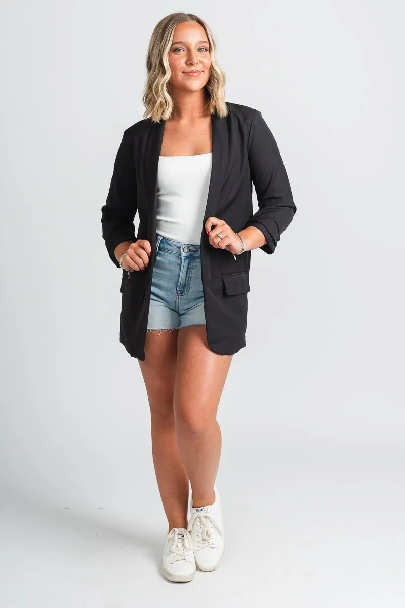 Boyfriend blazer black