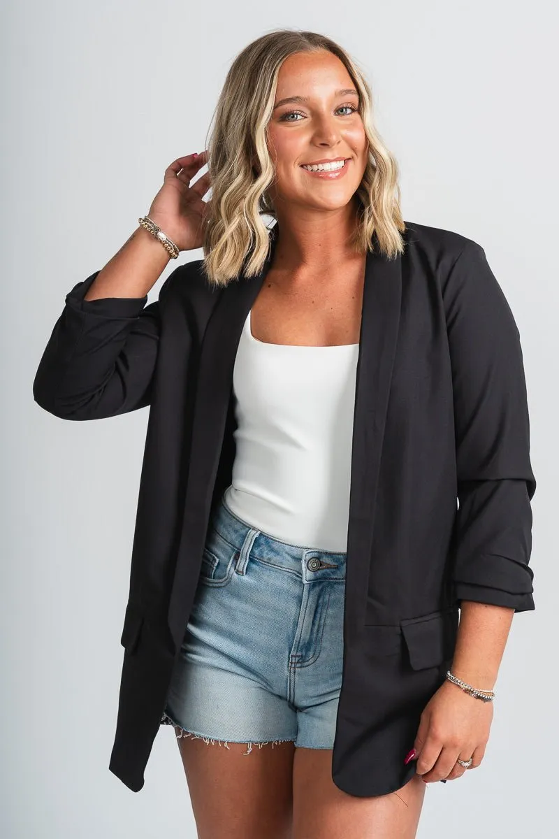 Boyfriend blazer black