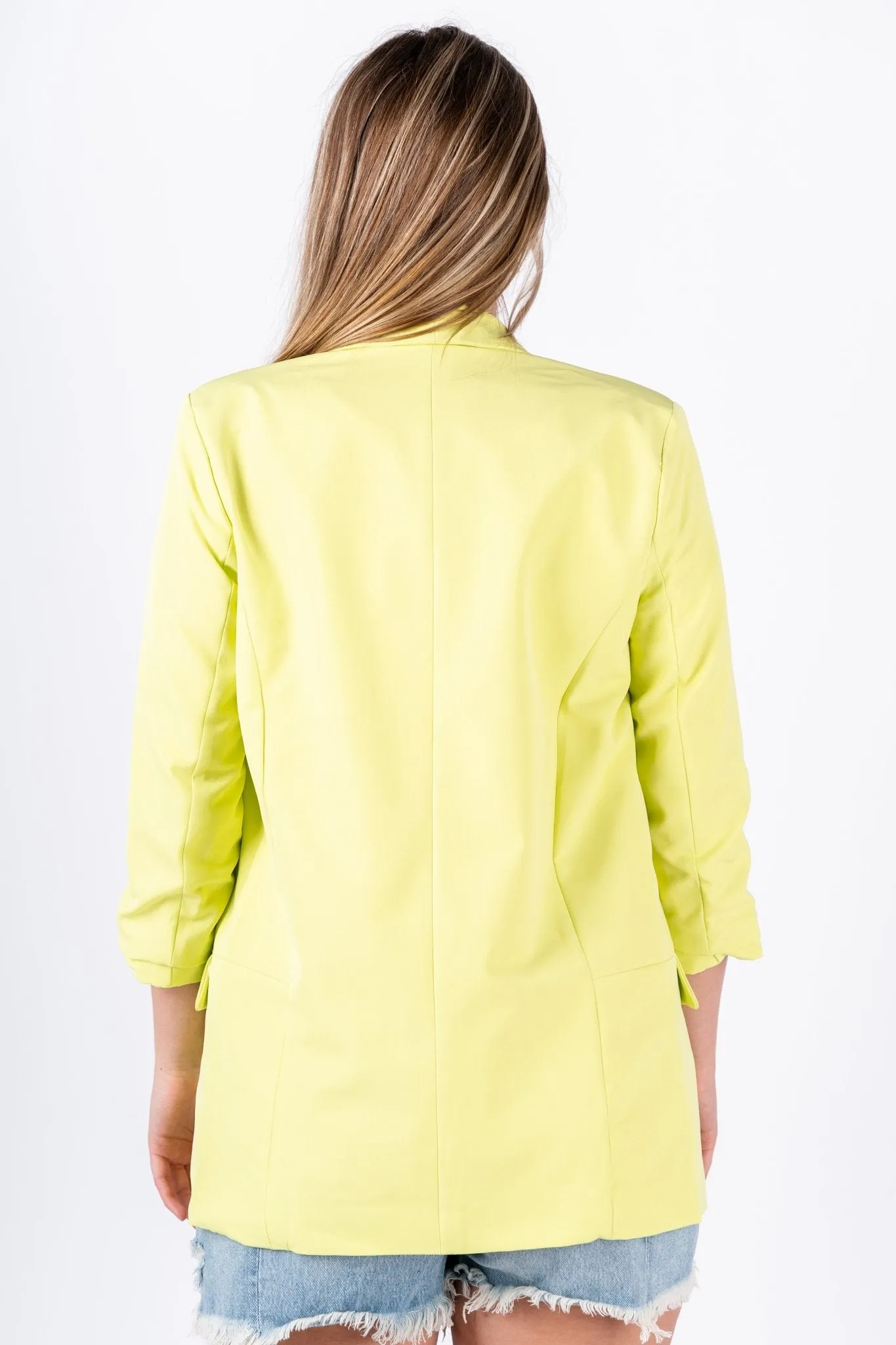 Boyfriend blazer light yellow