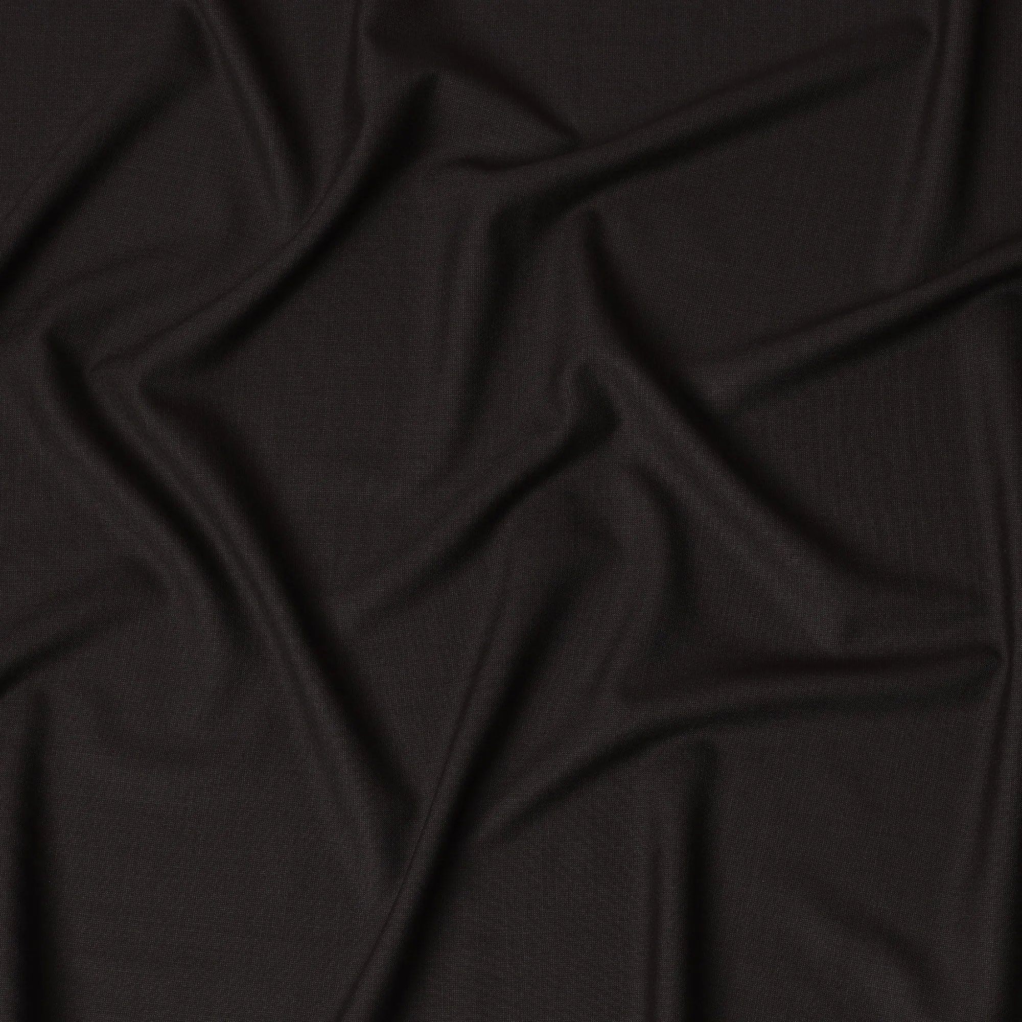 Brown Premium pure Super 150's Italian All wool Suiting fabric in self design-D17282