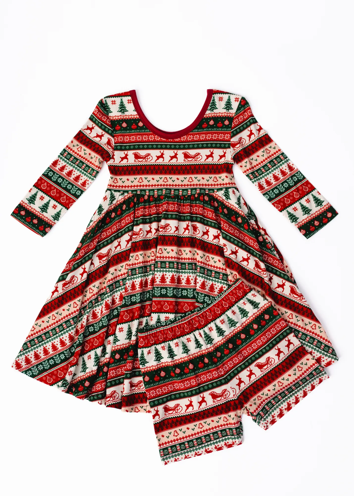 Classic Christmas Twirl Dress