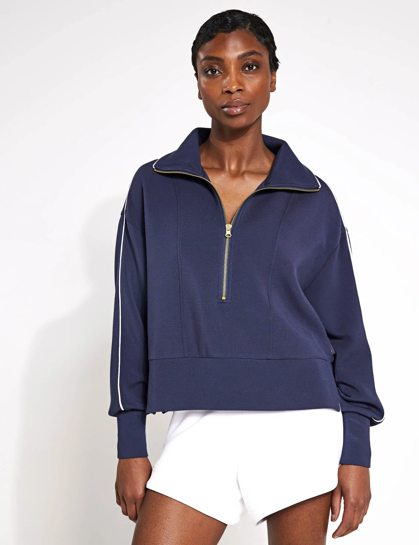 Davenport Half-Zip Sweat - Blue Nights