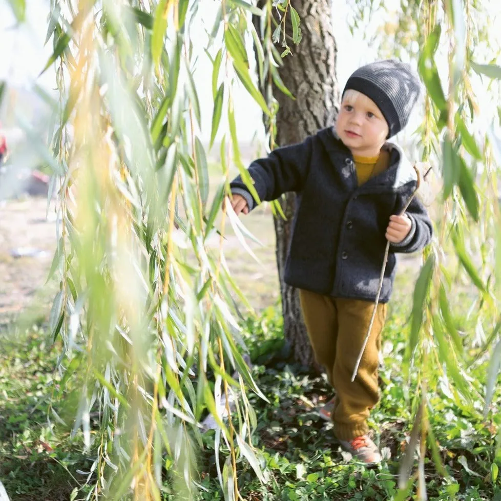 Disana Toddler/Child Hooded Jacket, Organic Merino Boiled Wool