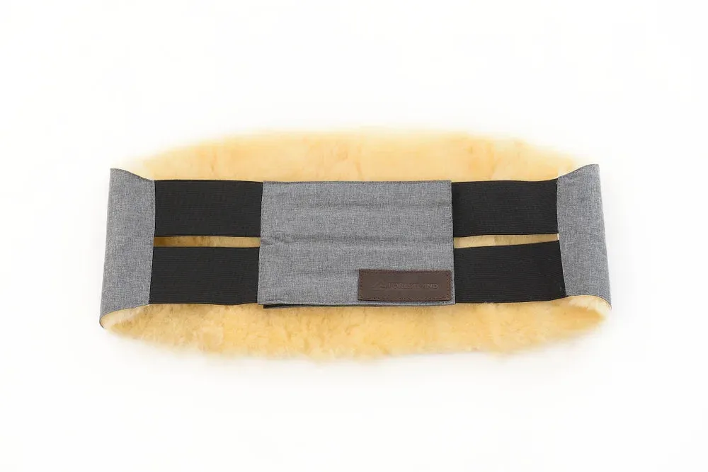 Elastic Sheepskin Heating Belt in Grey color