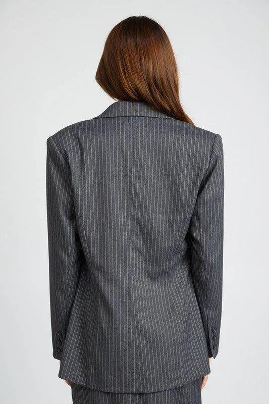 Emory Park | Pin Striped Blazer Jacket