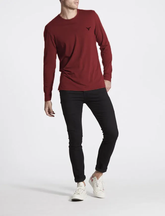 Fadano - Crew L/S - Burgundy