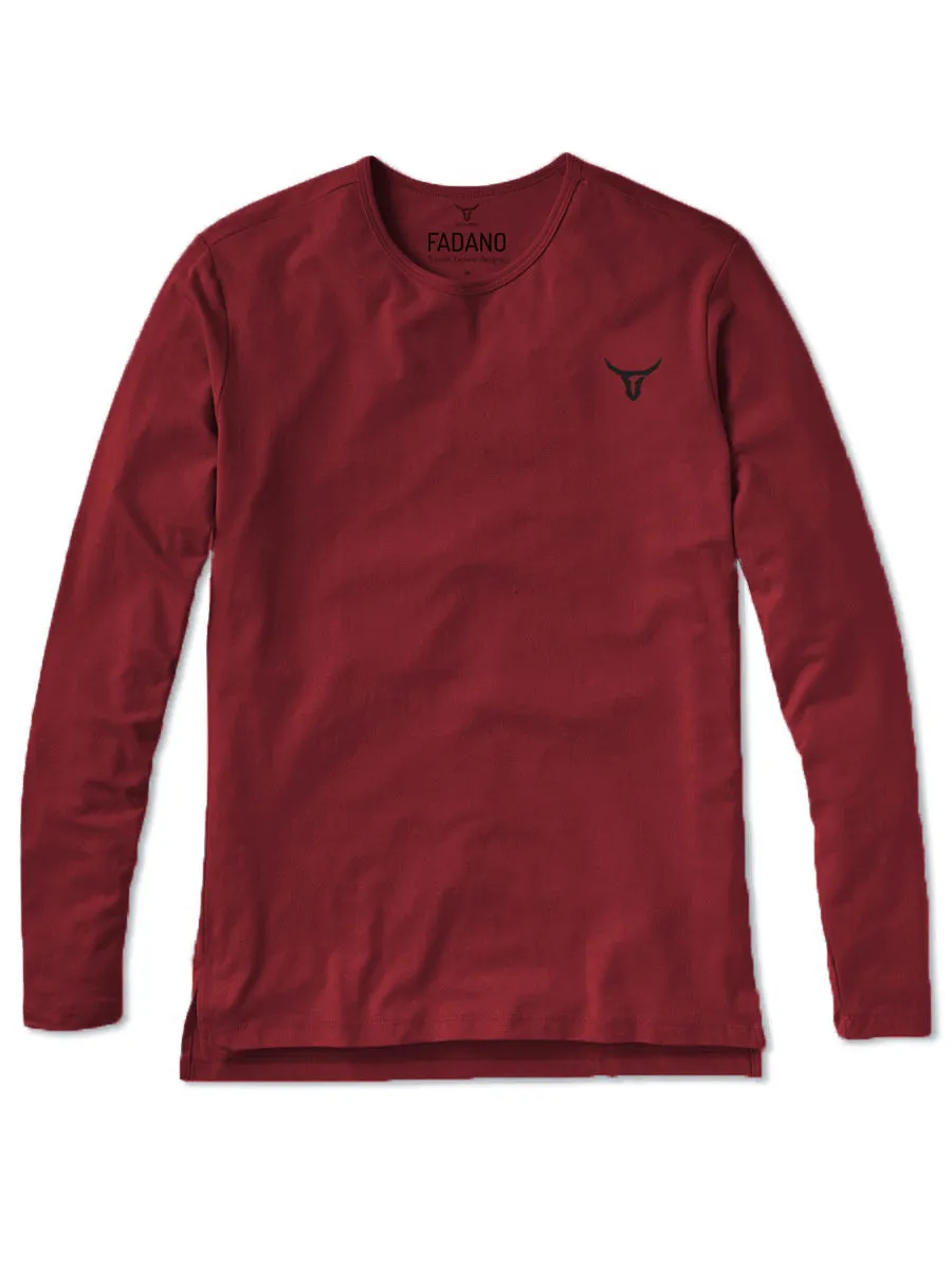 Fadano - Crew L/S - Burgundy