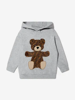 Fendi Boys FF Logo Bear Print Hoodie