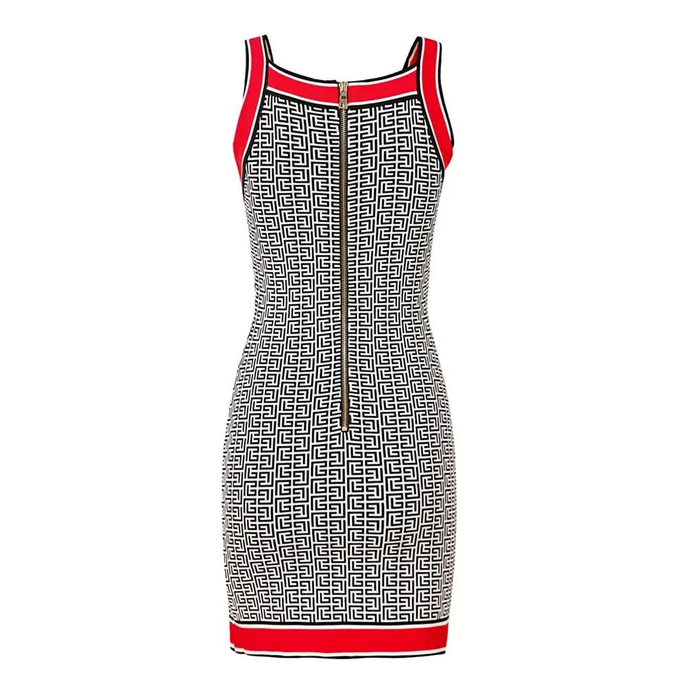 Geometrical Pattern Mini Dress