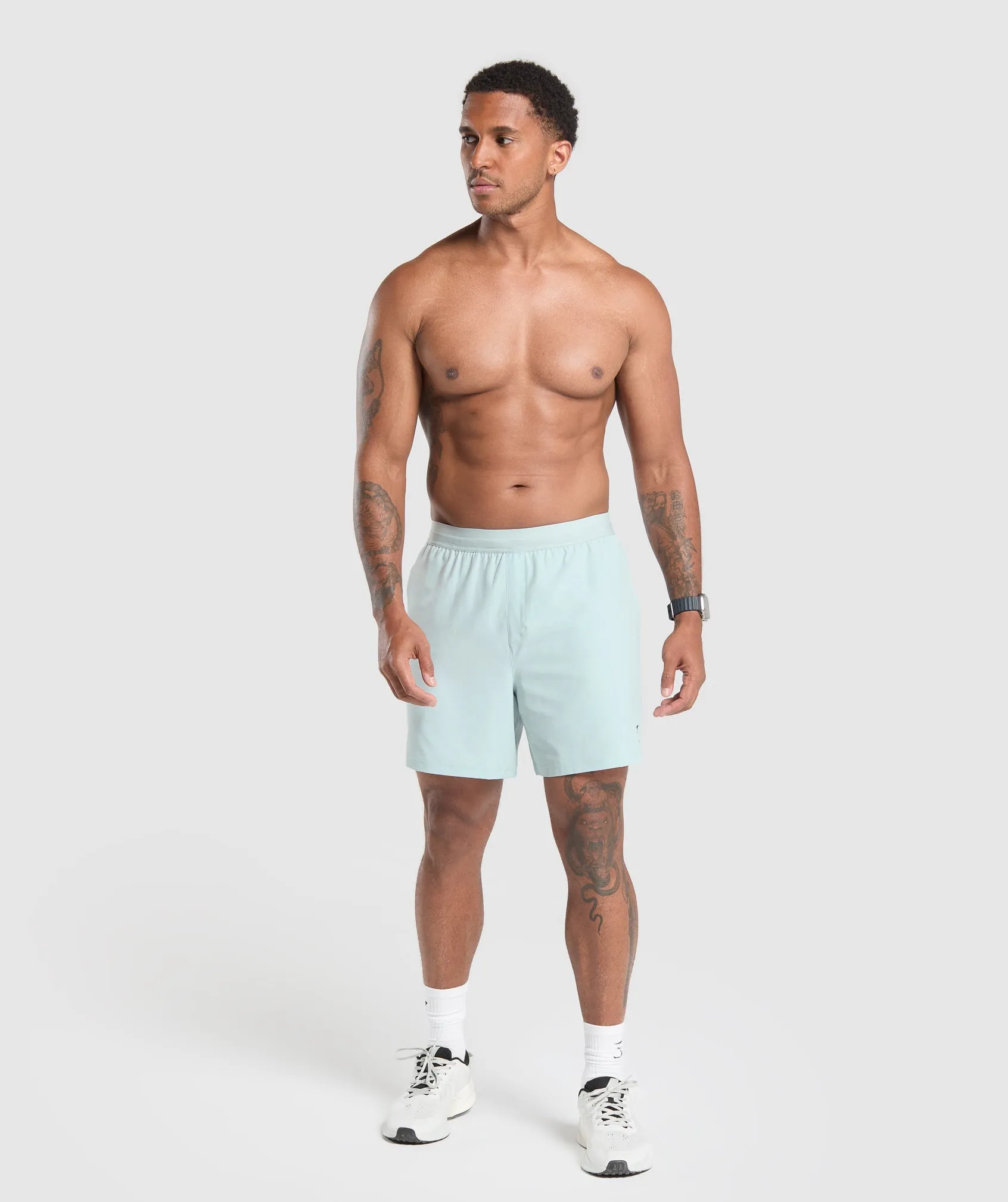 Gymshark Land to Water 6" Shorts - Cool Blue