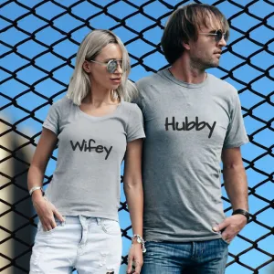 Hubby Wifey Couple T-Shirt