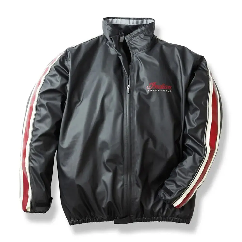 Indian Motorcycle  Rain Suit Jacket Light Breathable Windproof Liner Black