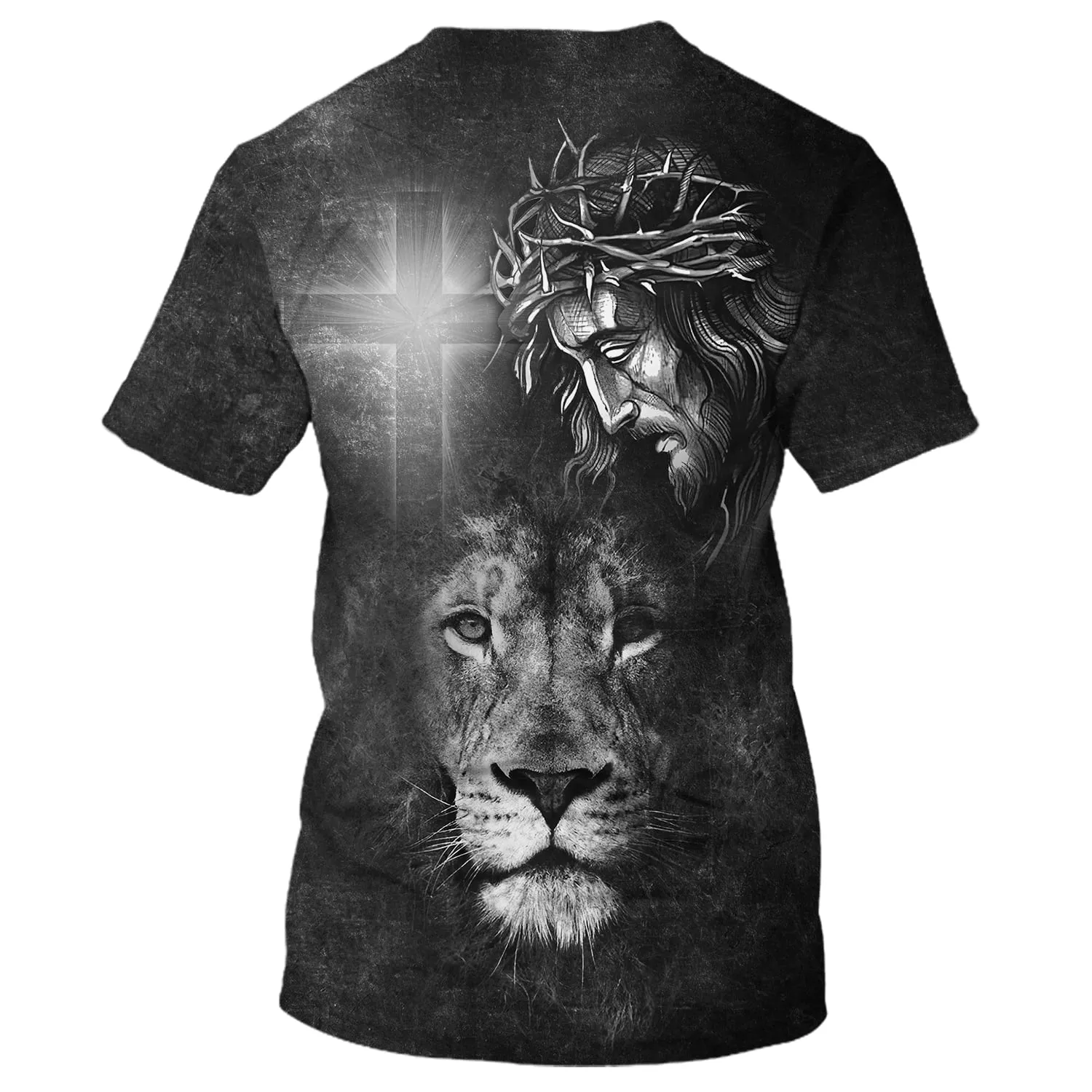 Jesus Christ And The Lion 3D All Over Printed Shirt for Men and Women