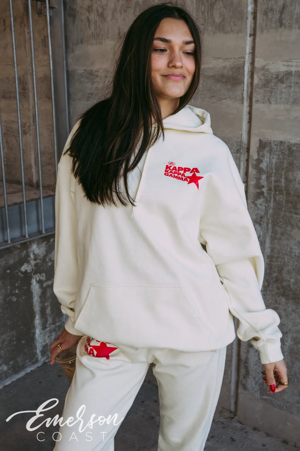 Kappa Off White Star Hoodie and Jogger Set