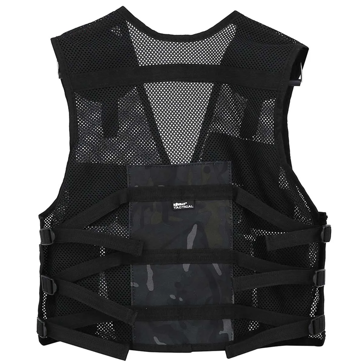 Kids Army Assault Vest Black Camo