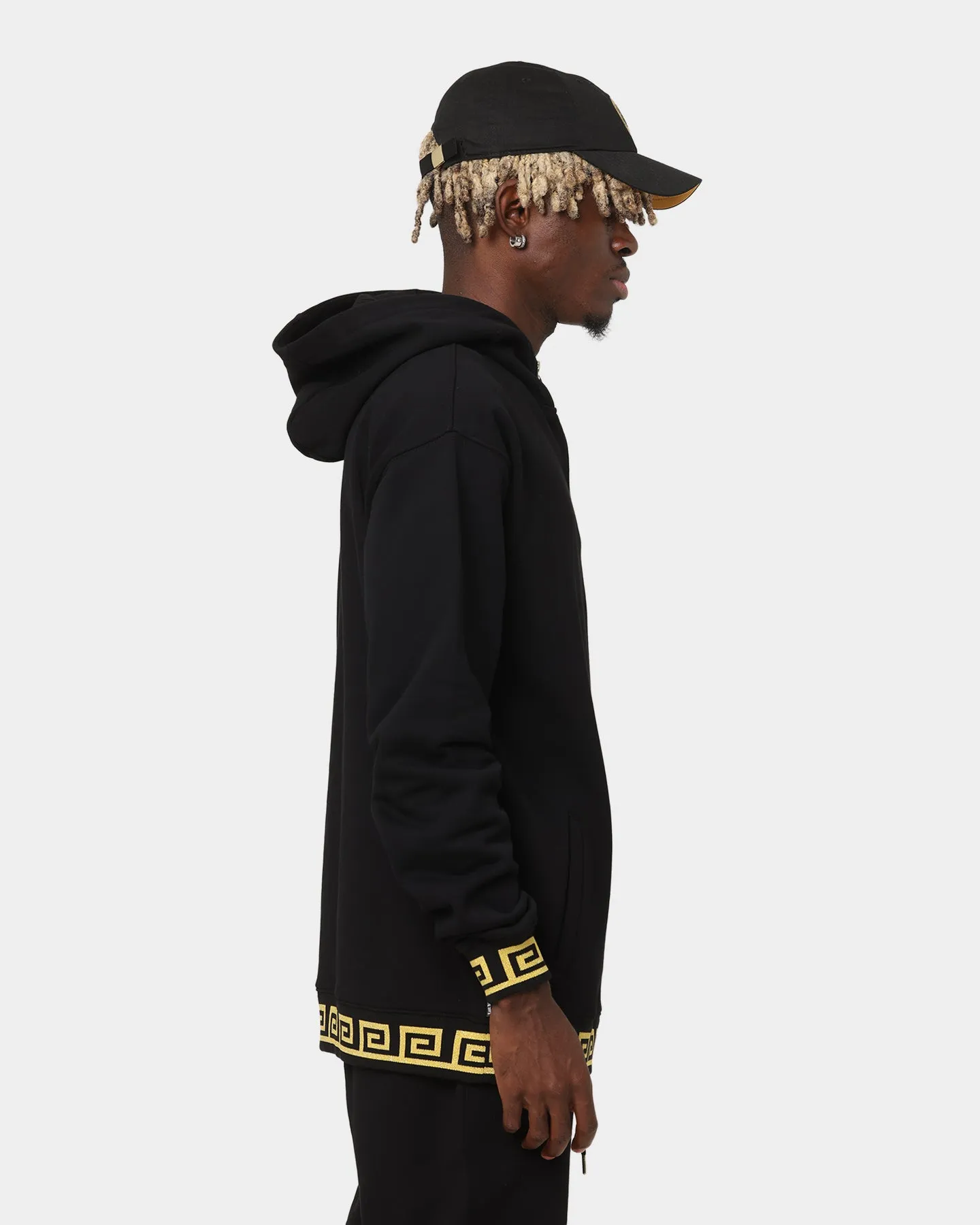 Last Kings Grandeur Half Zip Hoodie Black