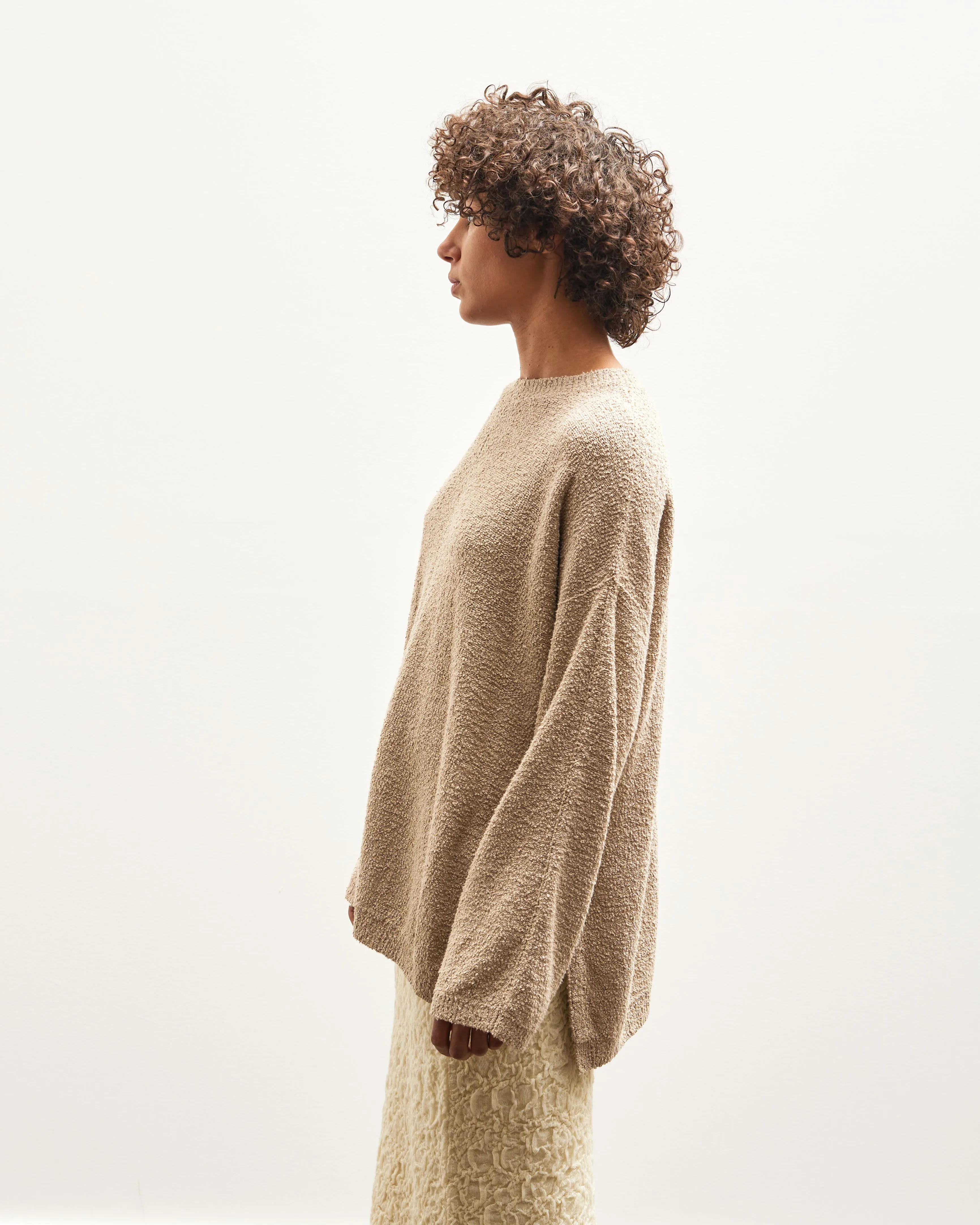 Lauren Manoogian Boucle Crewneck, Sisal