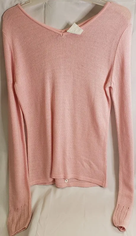 Liberty -- Women's V-Neck Pull Over Long Sleeve Ballet Sweater -- Pink