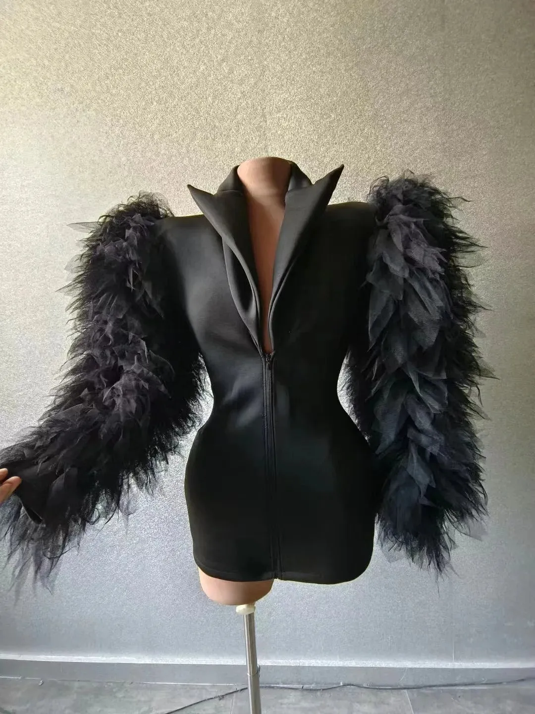 Luxury Unique Women Ruffled Blazer