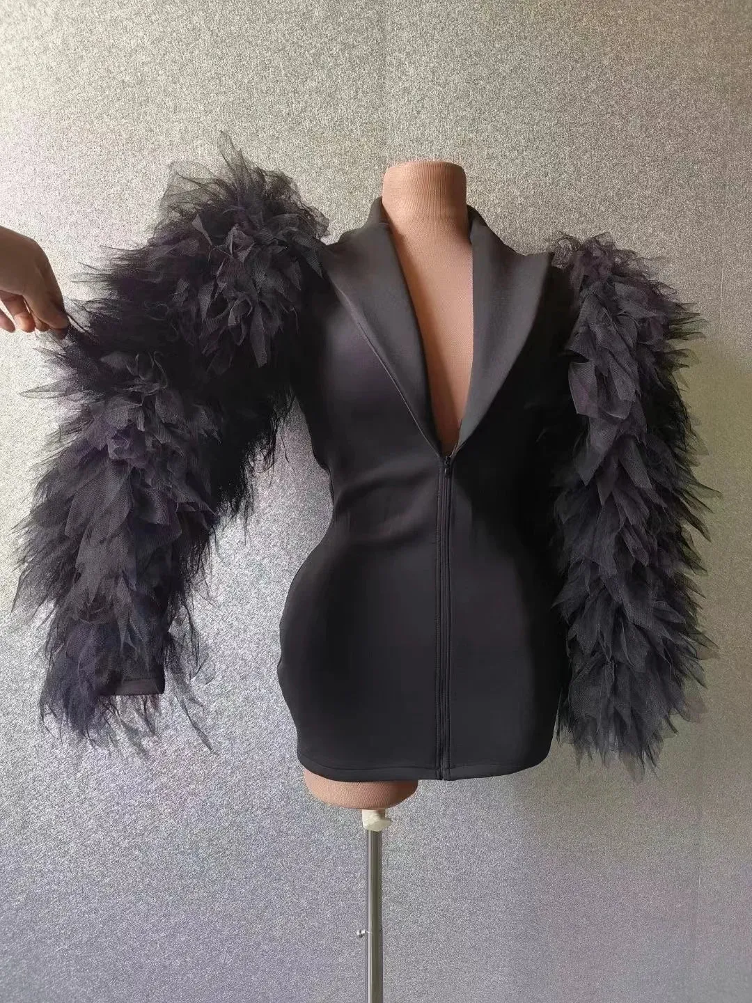 Luxury Unique Women Ruffled Blazer