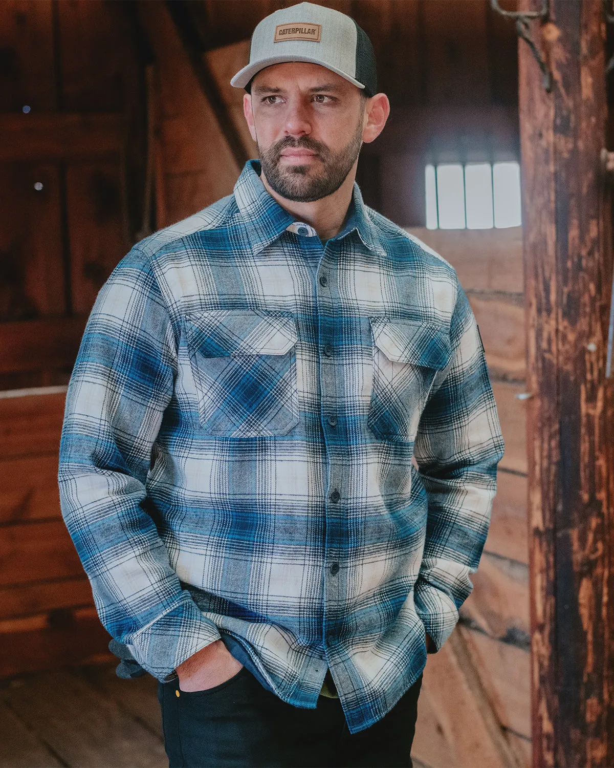 MEN'S PLAID HEAVYWEIGHT OVERSHIRT