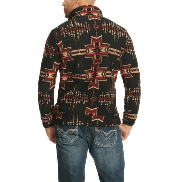 Panhandle Powder River Outfitters Men's Black Aztec Pullover DM91C01488