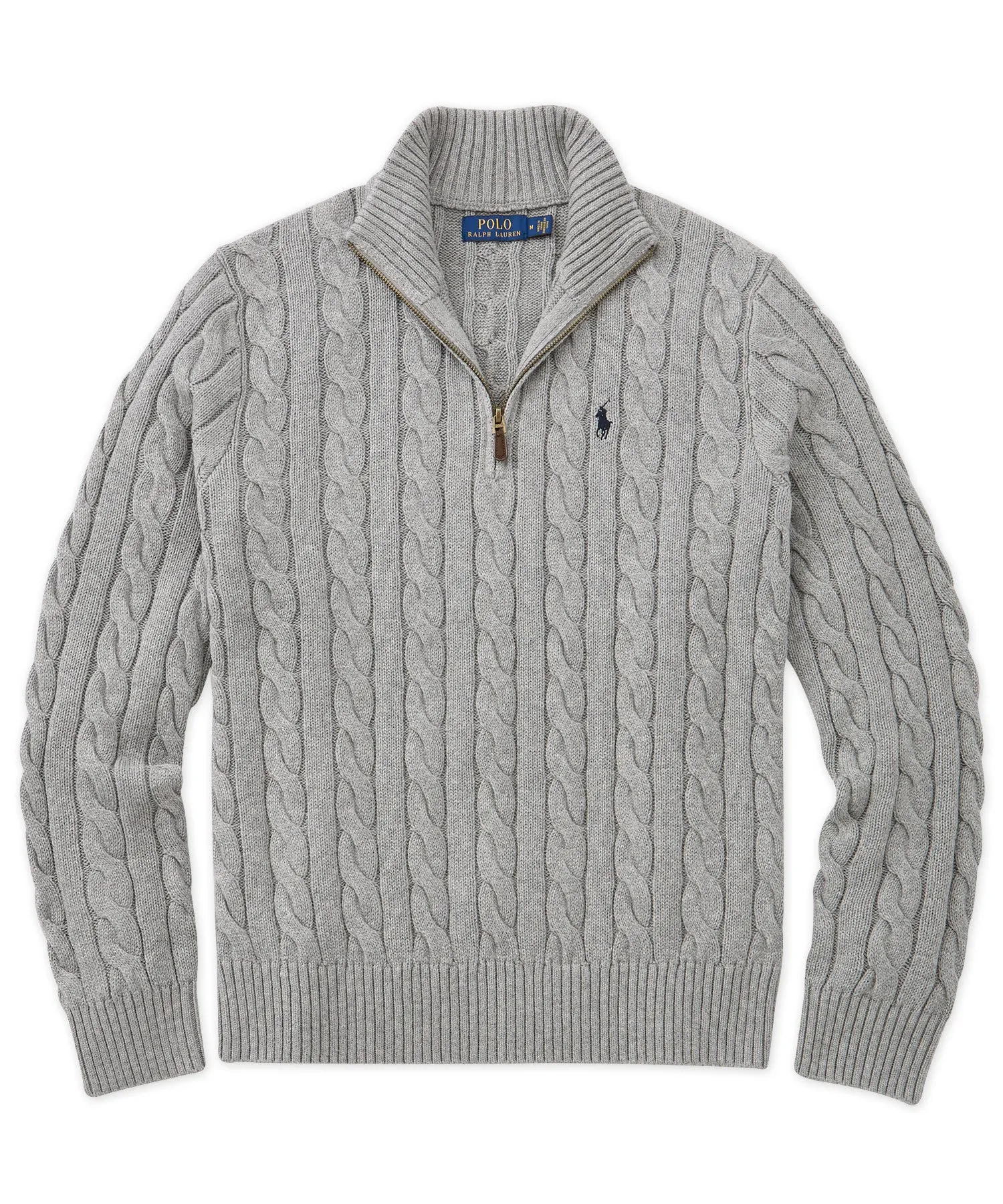 Polo Ralph Lauren Cotton Cable Half-Zip Sweater