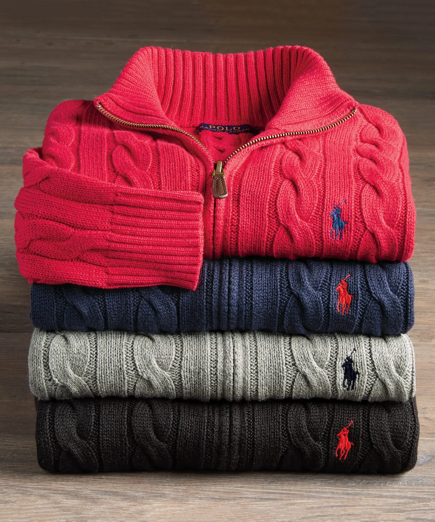 Polo Ralph Lauren Long-Sleeve Cotton Cable Sweater