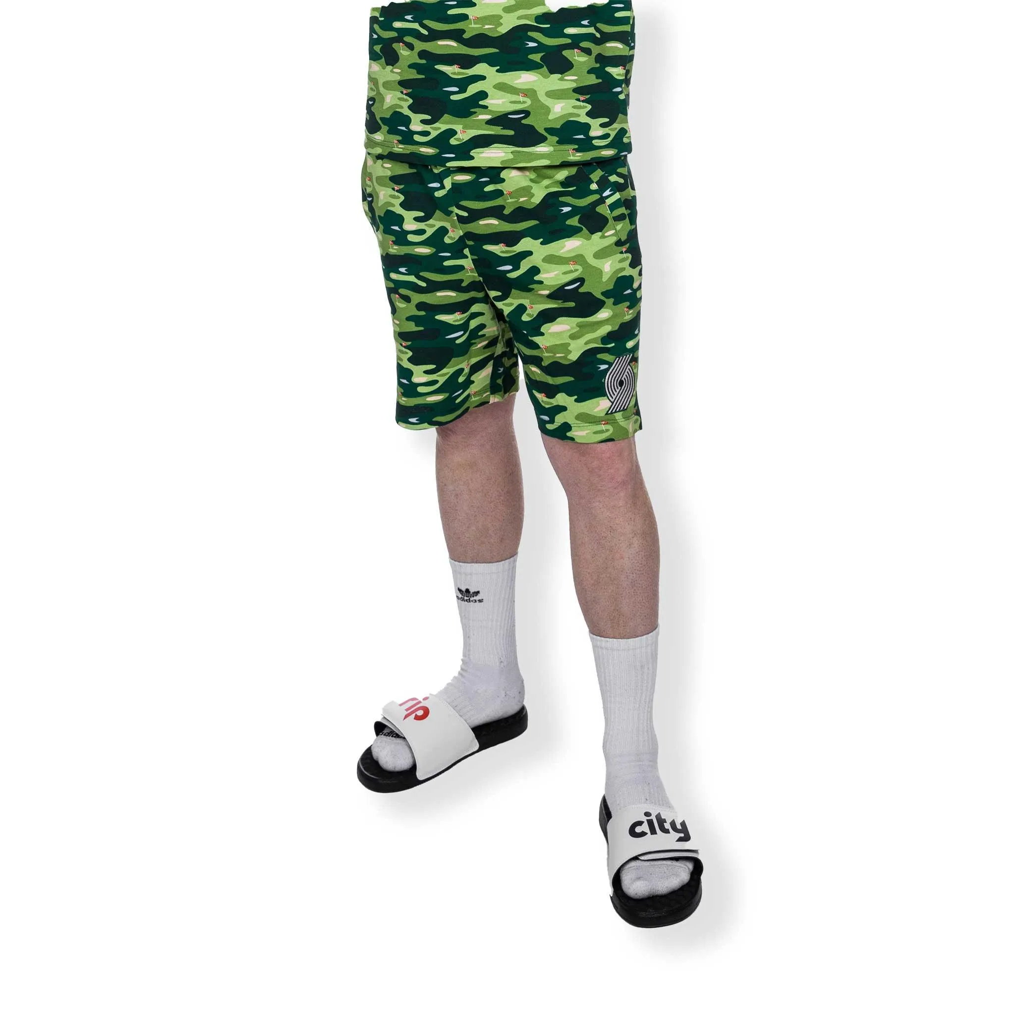 Portland Trail Blazers New Era Golf Camo Shorts