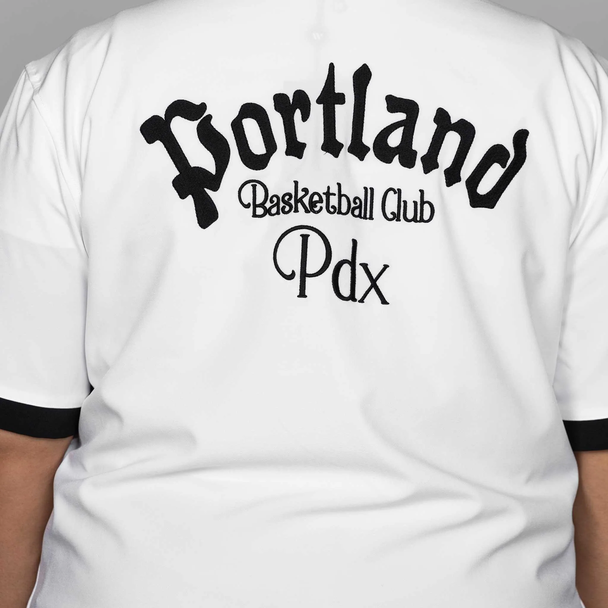 Portland Trail Blazers Wild Collective White Bowling Shirt