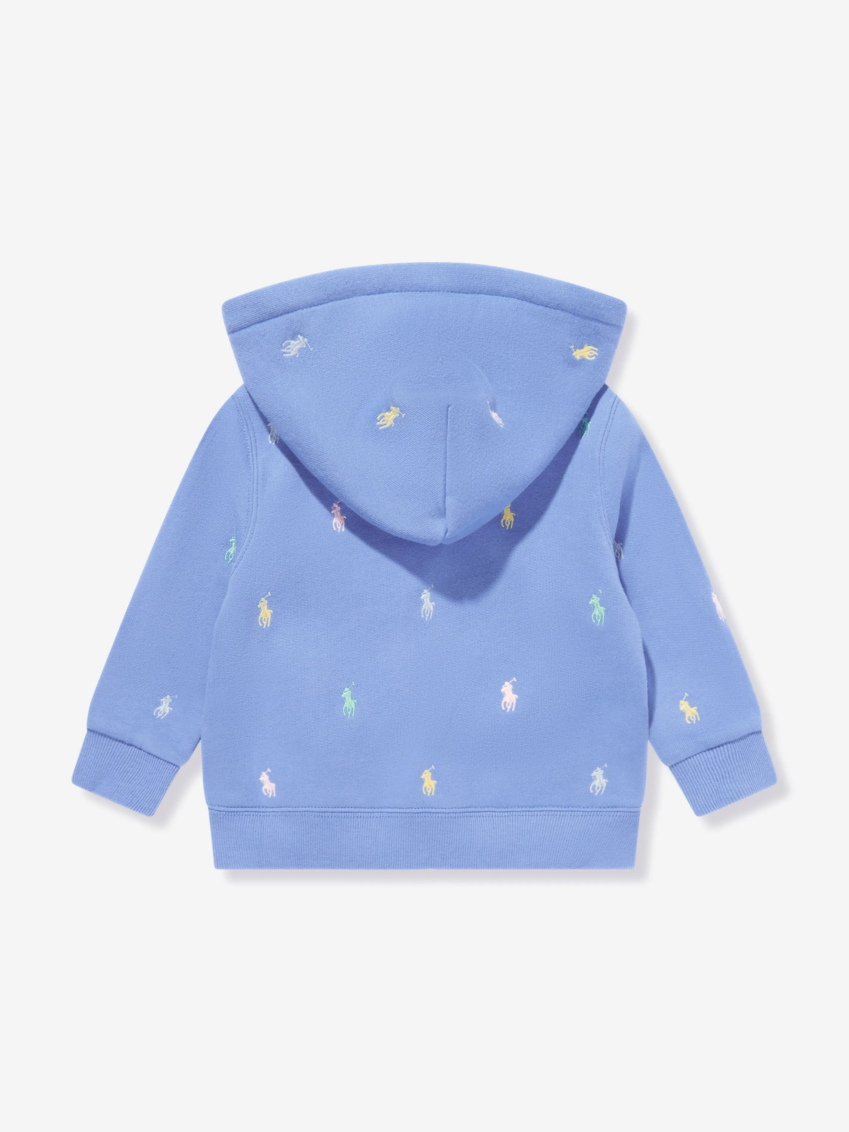 Ralph Lauren Baby Boys Logo Zip Up Top in Blue