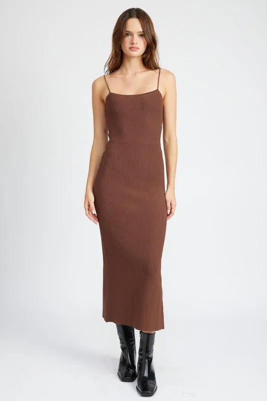 Ribbed Knit Maxi Dress