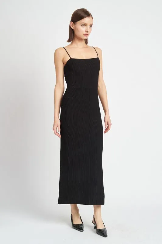 Ribbed Knit Maxi Dress