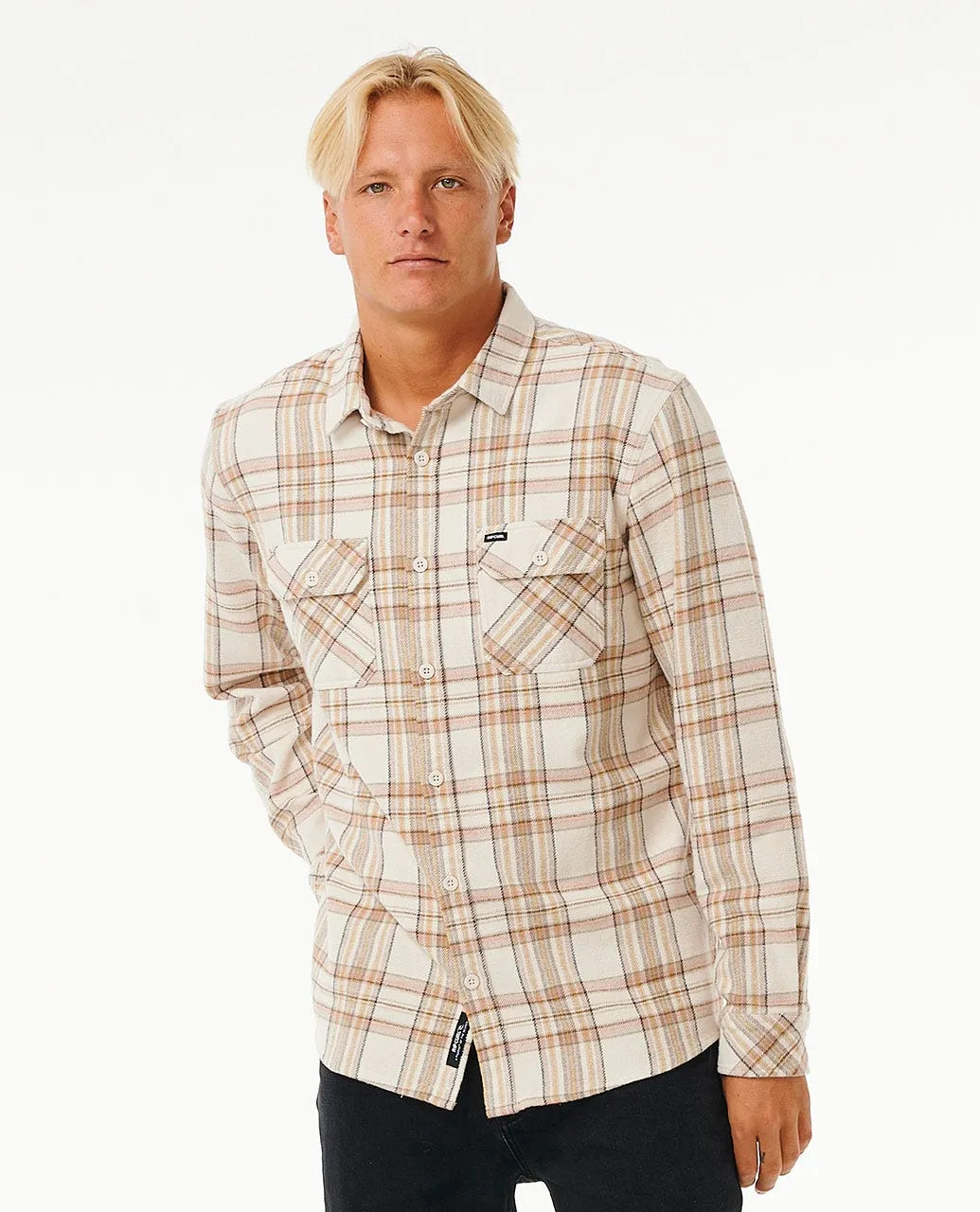 Rip Curl Griffin Flannel L/S Shirt-Bone