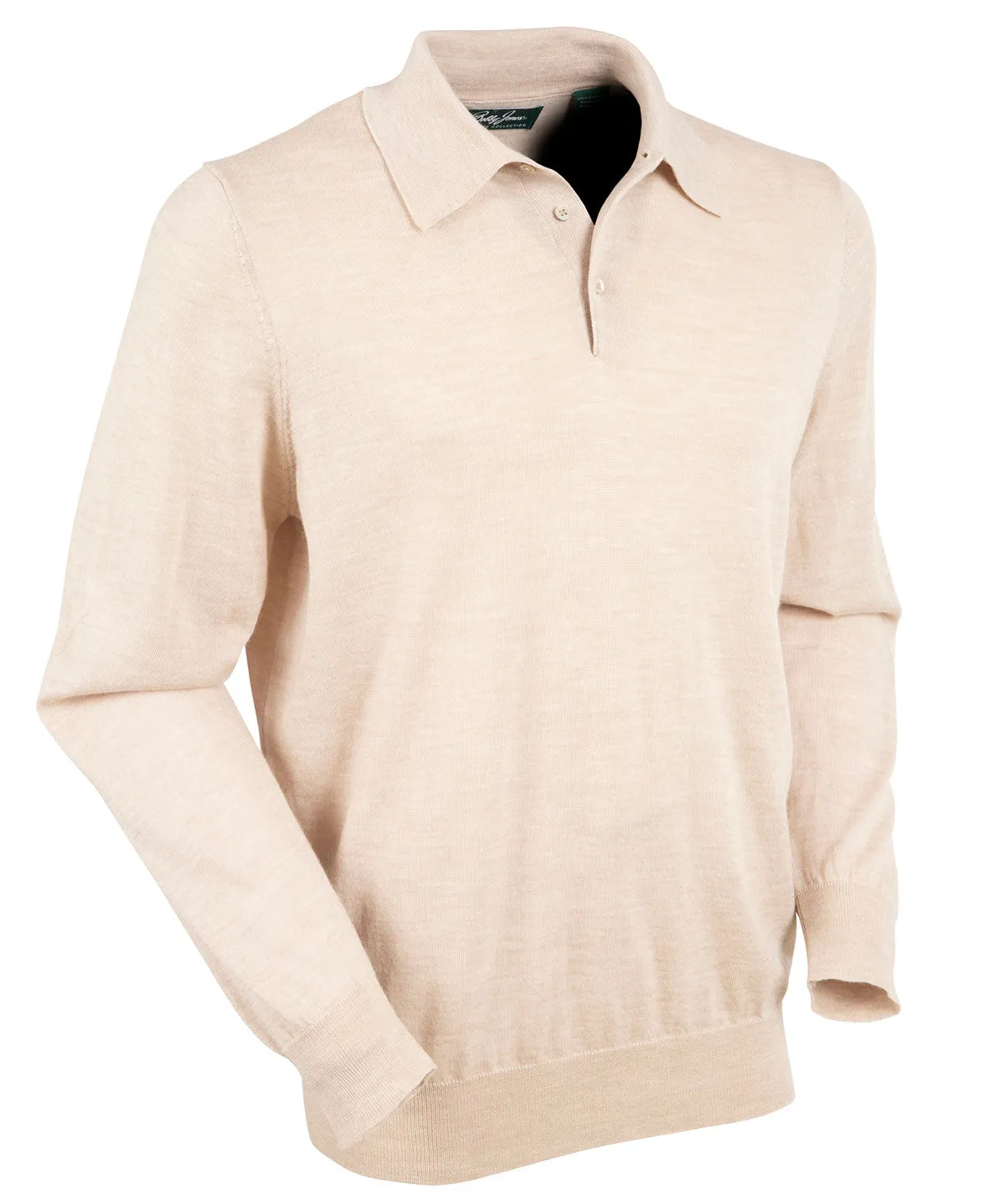 Signature Ultra Light 100% Merino Wool Long-Sleeve Polo Sweater