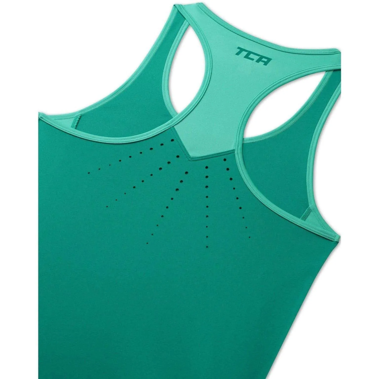 TCA Laser Tech Lightweight Womens Running Vest - Green