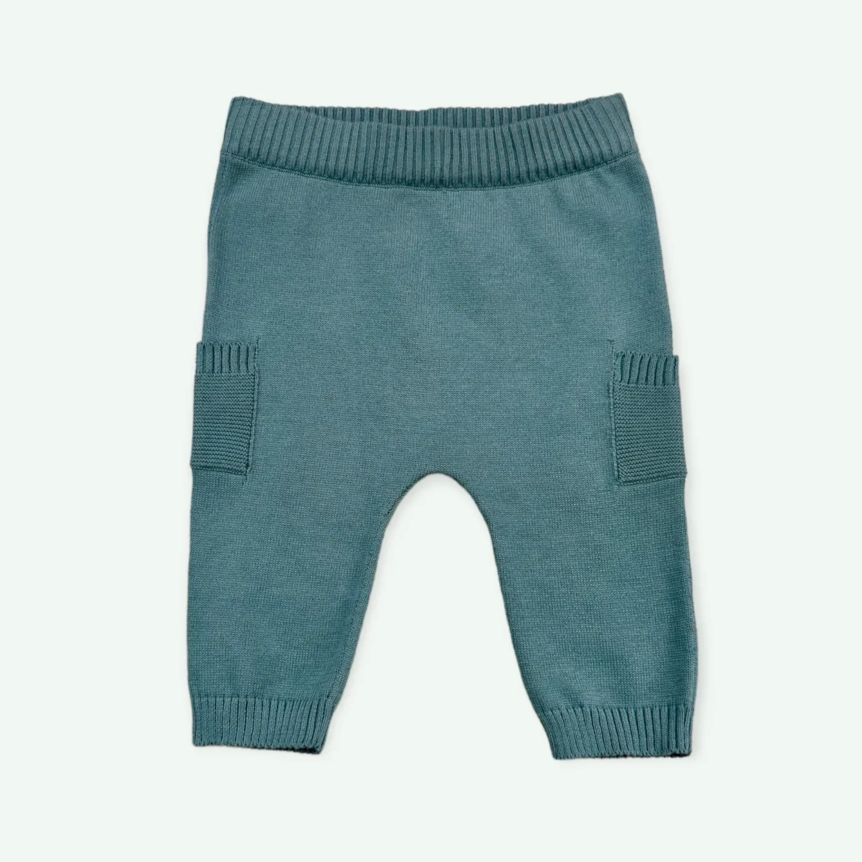 Teal Pocket Knit Pants