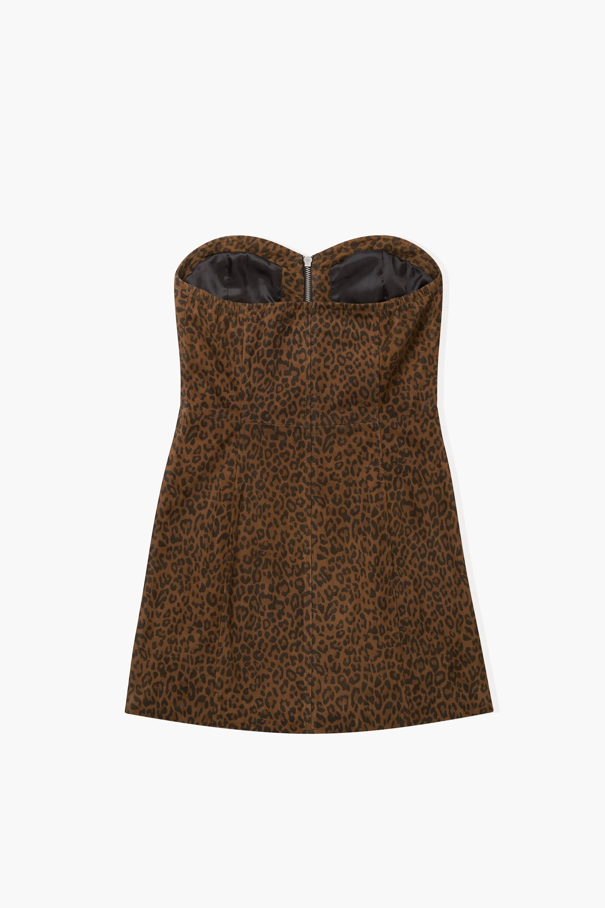 The Lita Zip Tube Dress | Leopard Suede