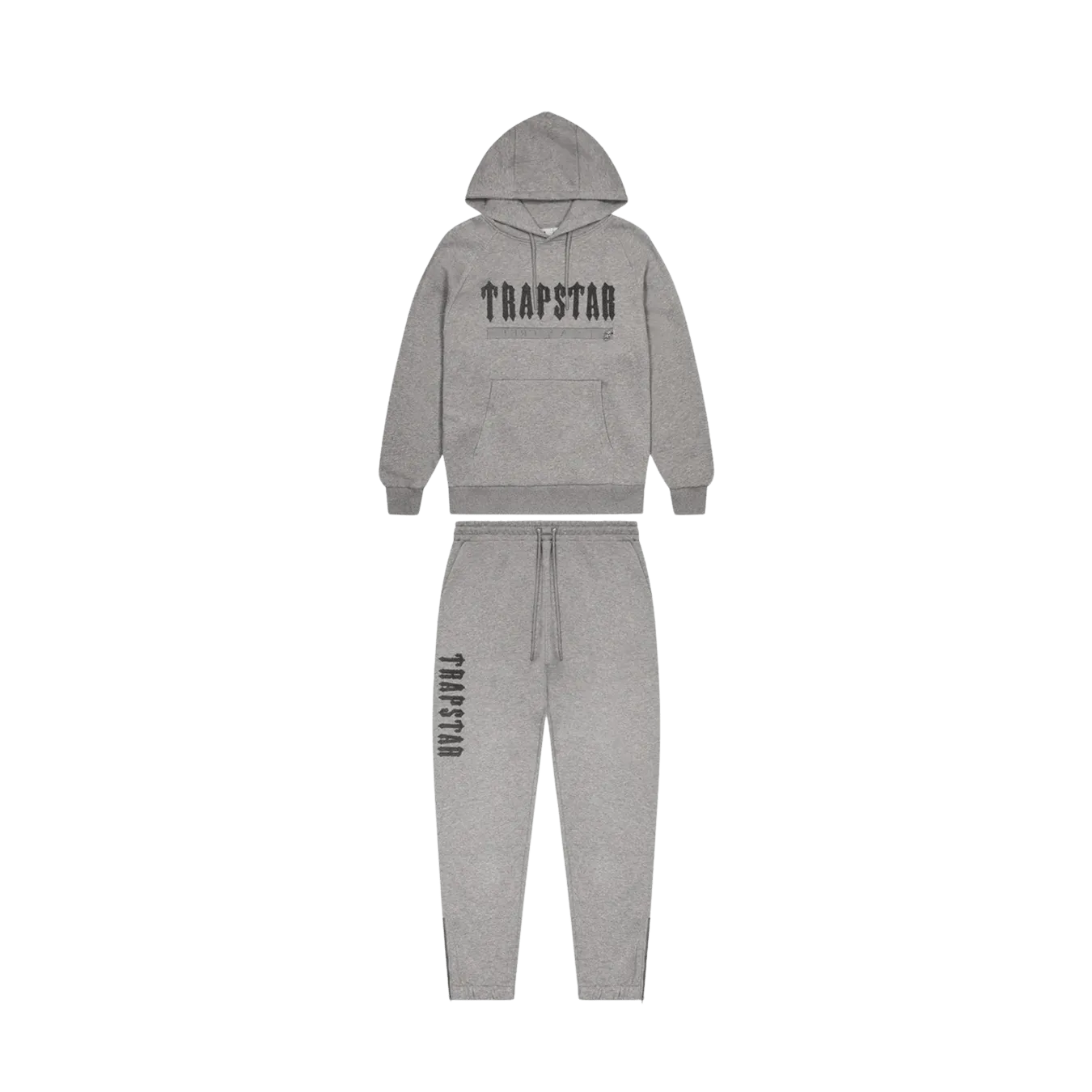 Trapstar Decoded Chenille 2.0 Hoodie Tracksuit - Grey